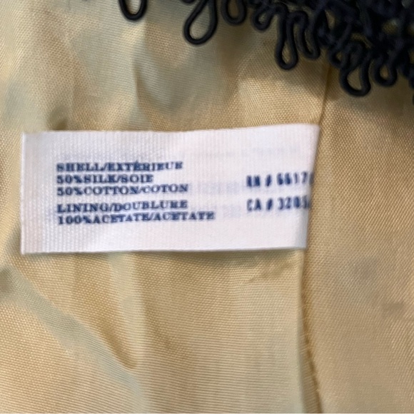 Anthro Leifsdottir Black & Green Leaf Silk Sheath. Size 0 - Picture 8 of 10